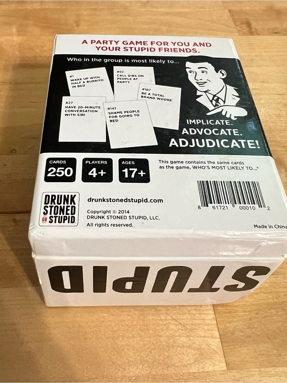 Drunk Stoned or Stupid: Fun Party Game  For 17+ older Adult Game 3 or More